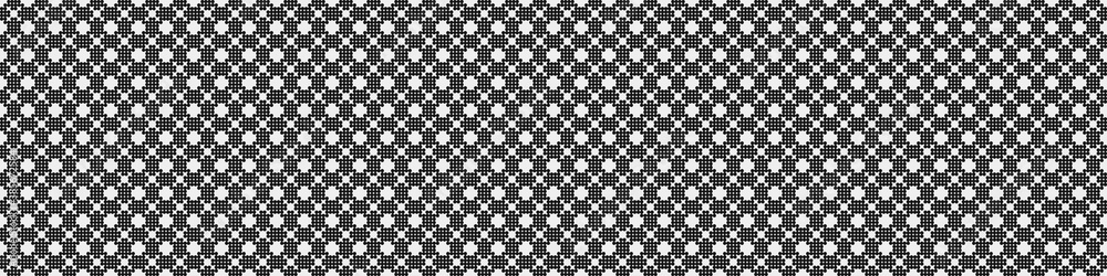 Abstract Cross Pattern Dots Logo generative computational art illustration