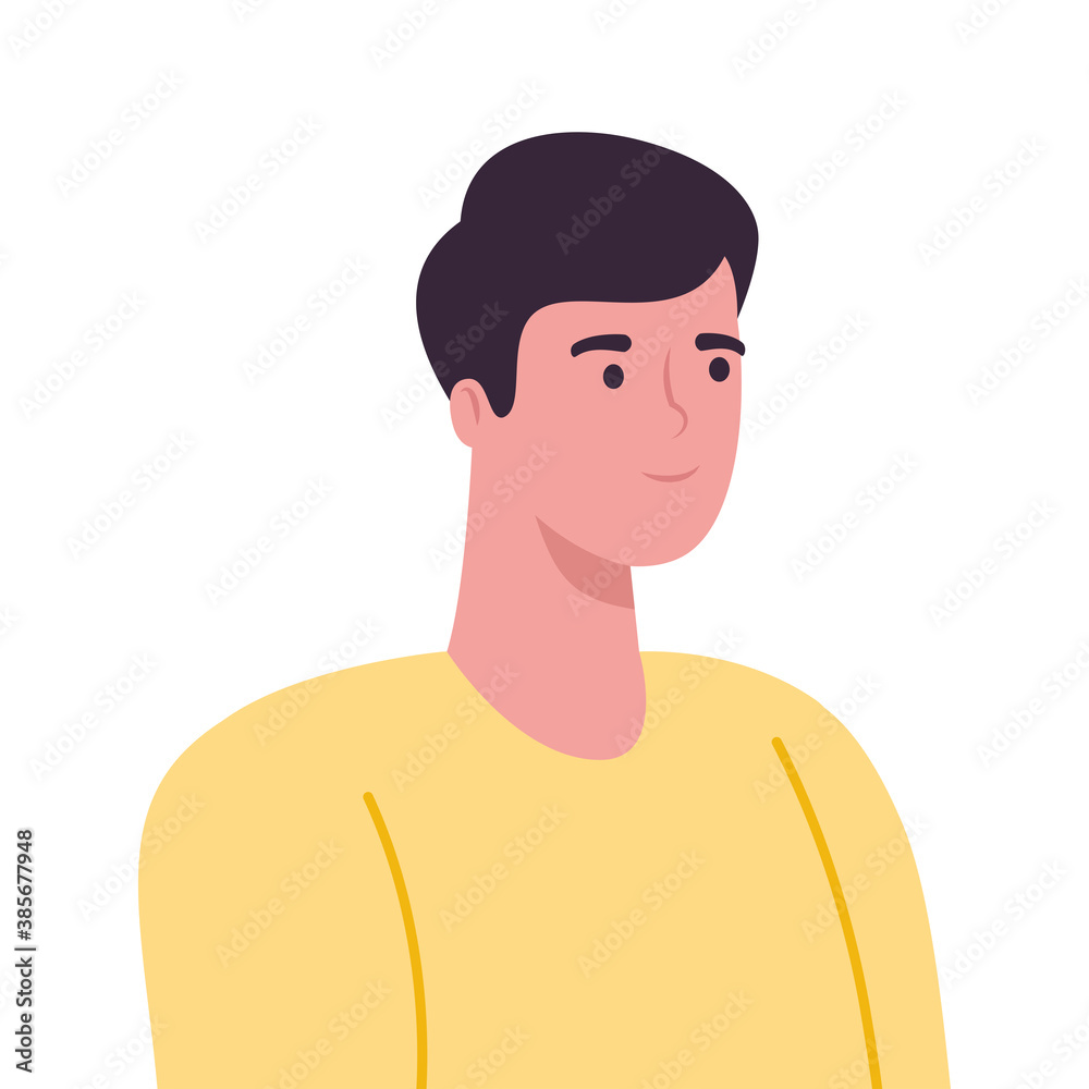 man cartoon design, Boy male person people human social media and portrait theme Vector illustration man cartoon design, Boy male person people human social media and portrait theme Vector illustration