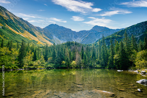 Rohacske lake in Slovakia. Western Tatras mountains, Rohace Slovakia photo