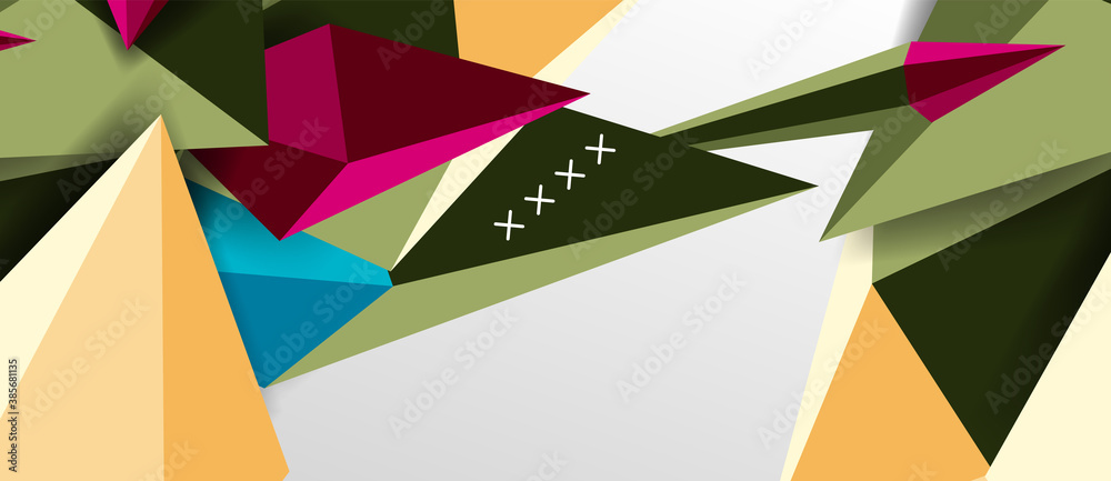 3d low poly abstract shape background vector illustration 3d low poly abstract shape background vector illustration