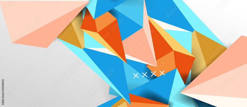 3d low poly abstract shape background vector illustration 3d low poly abstract shape background vector illustration
