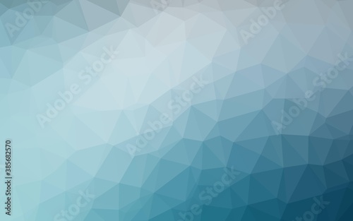 Fototapeta Naklejka Na Ścianę i Meble -  Light BLUE vector shining triangular pattern.