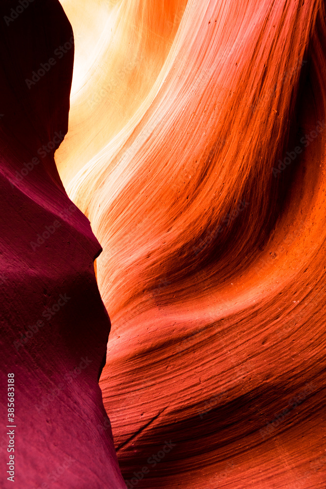 Beautiful view of Antelope Canyon sandstone formations in famous Navajo Tribal national park near Page, Arizona, USA
Beautiful view of Antelope Canyon sandstone formations in famous Navajo Tribal national park near Page, Arizona, USA