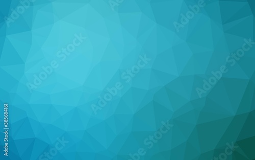 Fototapeta Naklejka Na Ścianę i Meble -  Light BLUE vector shining triangular background.