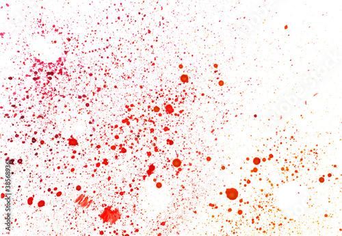 watercolor background red spots isolated