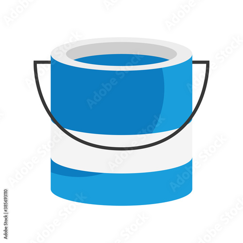 paint bucket design of construction remodeling working and repairing theme Vector illustration