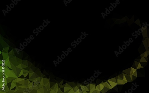 Light Green vector abstract polygonal texture.