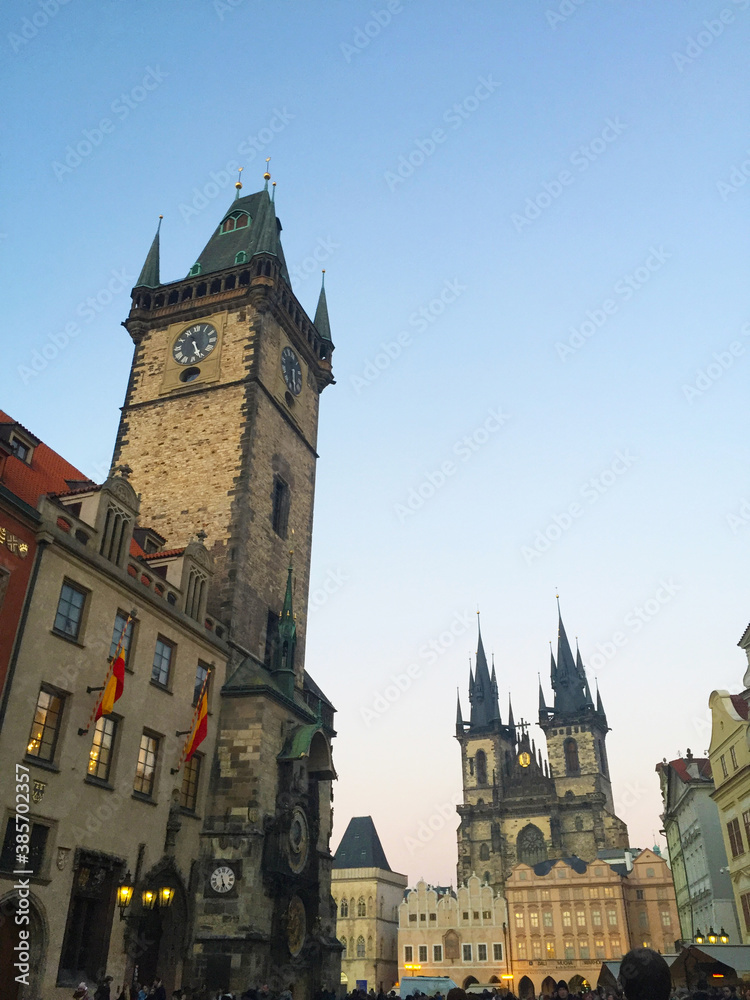 Astronomical Clock in Prague Old Town Square, Czech Republic Astronomical Clock in Prague Old Town Square, Czech Republic