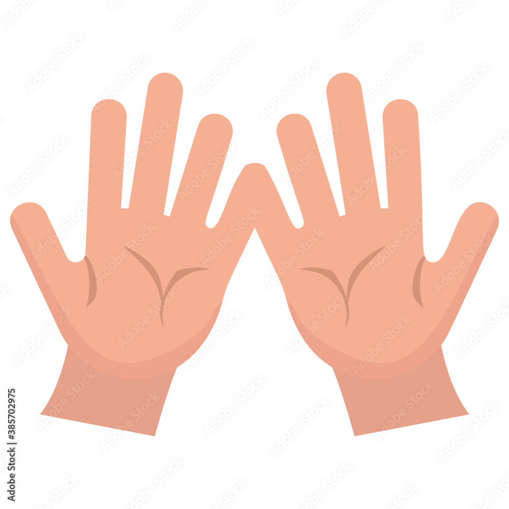 Opened hands depicting palmistry
Opened hands depicting palmistry