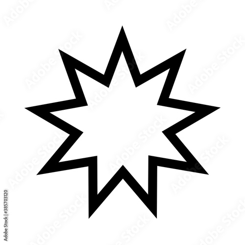 Bahai star religious symbol photo