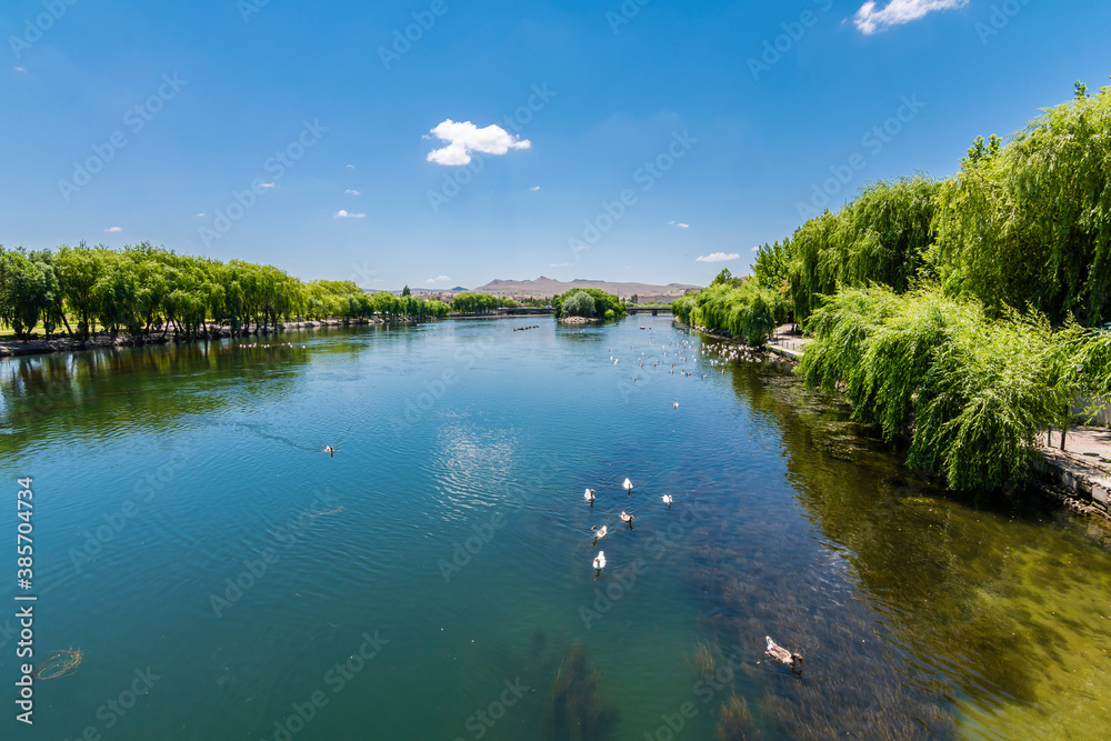 Kizilirmak River view in Avanos Town Kizilirmak River view in Avanos Town