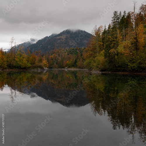  autumn colors in the mountains by the lake