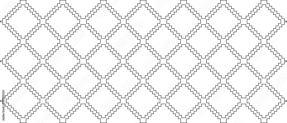 Fototapeta premium square shape pattern pixel squares vector design illustration