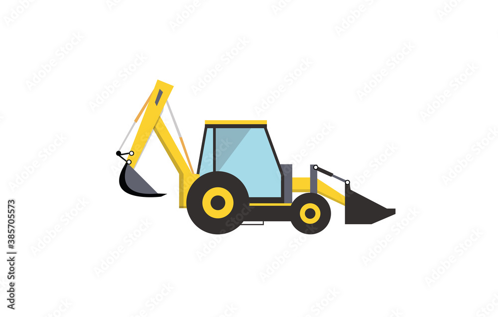 Naklejka premium Bulldozer vector design illustration 