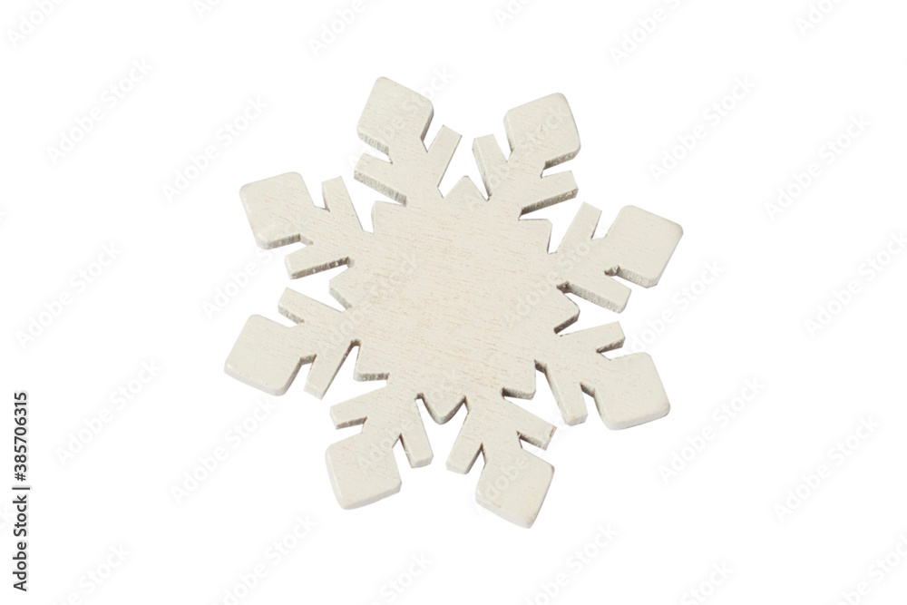 Snowflake on a white isolated background. New Year, winter concept. Flat lay, top view. Snowflake on a white isolated background. New Year, winter concept. Flat lay, top view.