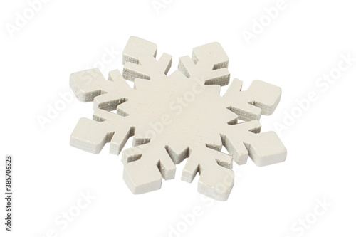 Snowflake on a white isolated background. New Year, winter concept