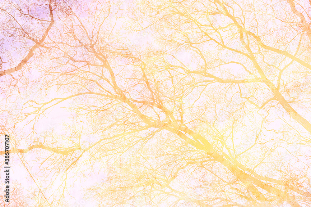 Abstract background autumn park yellow vintage old
