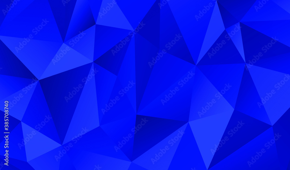 Obraz premium Blue polygonal background. Vector illustration. Follow other polygonal backgrounds collection.