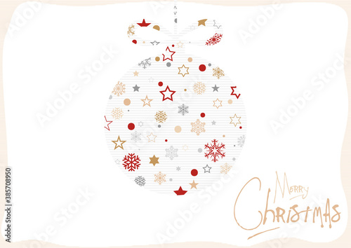 Xmas Card with Decorative P...