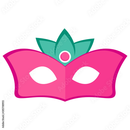 
Feather decorated eye mask 
