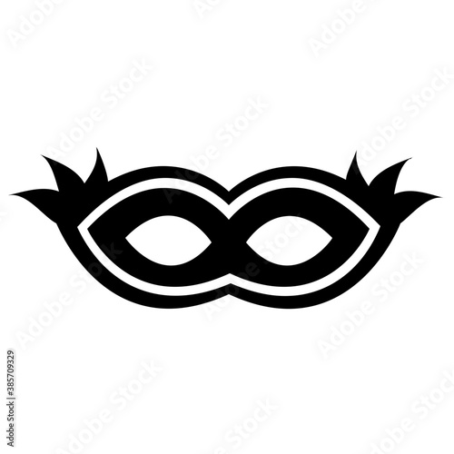 
Feather decorated eye mask 
