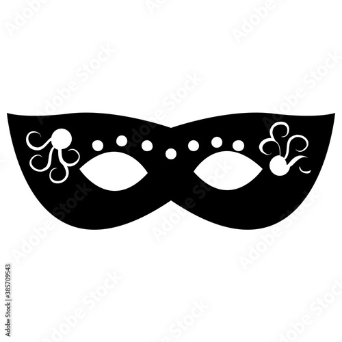 
Feather decorated eye mask 
