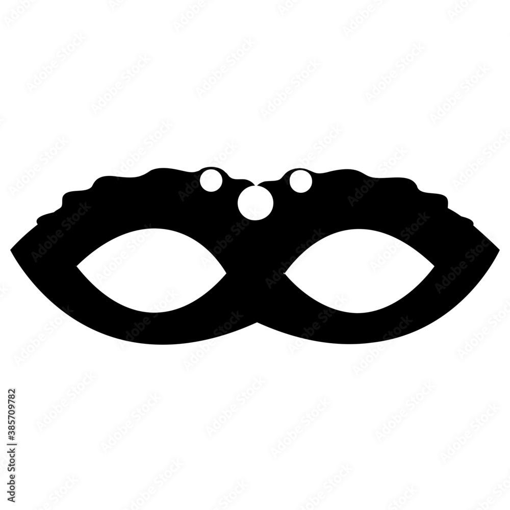 
Feather decorated eye mask 
