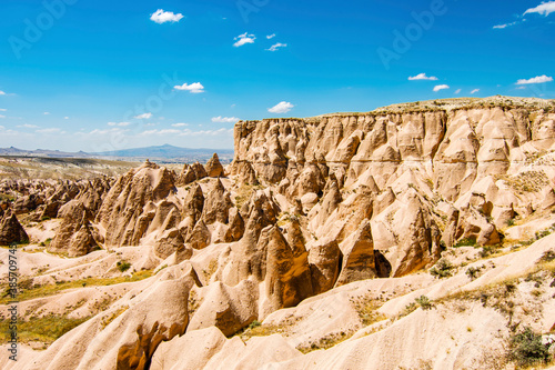 Fairy chimneys view  in Cappadocia of Turkey photo