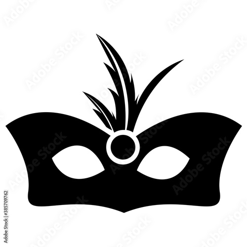 
Feather decorated eye mask 
