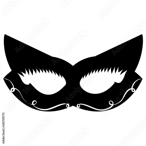 
Feather decorated eye mask 
