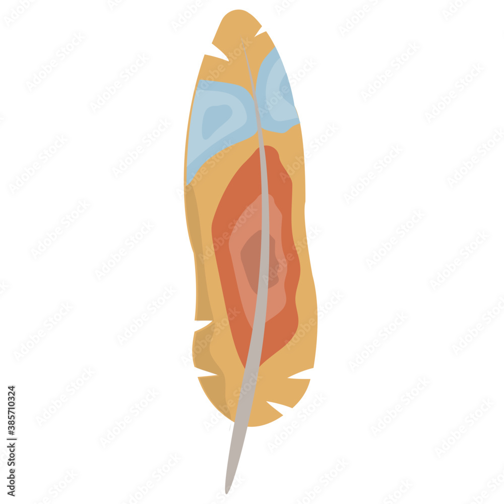 A bird leaf in different color known as tail feather
A bird leaf in different color known as tail feather