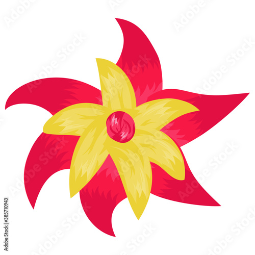 
A beautiful aster flower flat icon design 
