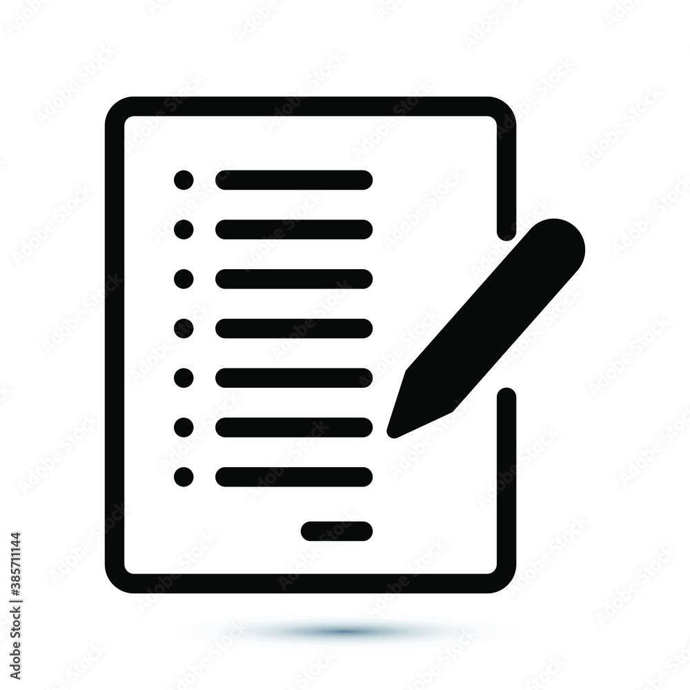 Writing line icon. Edit line icon. Eps10 vector illustration. Writing line icon. Edit line icon. Eps10 vector illustration.