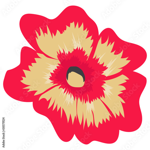 
A beautiful aster flower flat icon design 
