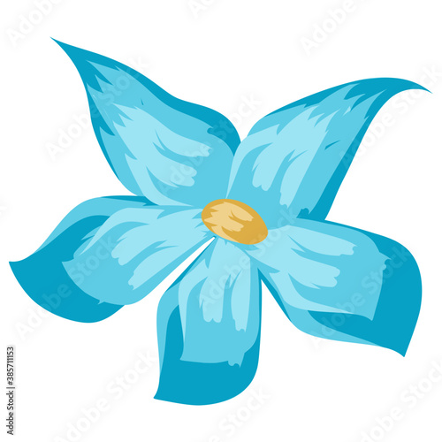 
A beautiful aster flower flat icon design 
