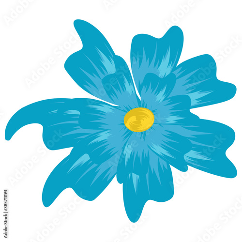 
A beautiful aster flower flat icon design 
