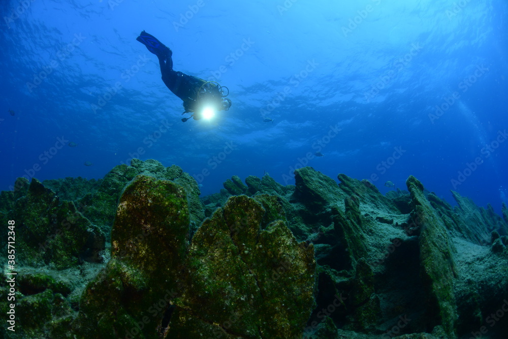Fototapeta premium Underwater modeling. Bodrum, Muğla / Turkey.