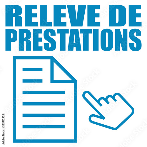 Logo relevé de prestations.