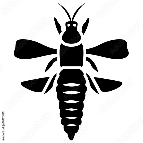 
Stag beetle with two arms containing sting
