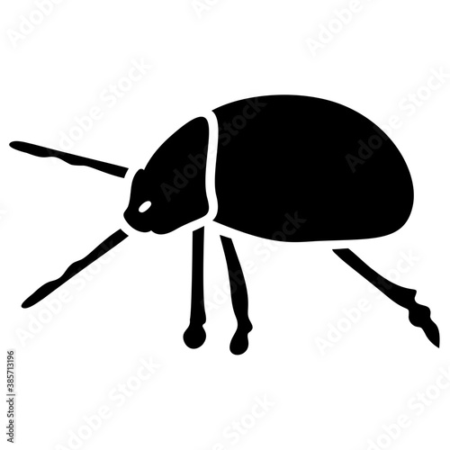 
A insect having legs with depicting  beetle 
