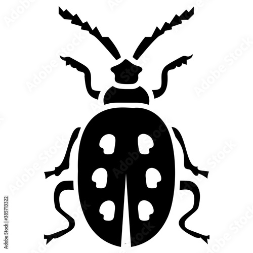 
A insect having legs with depicting  beetle 
