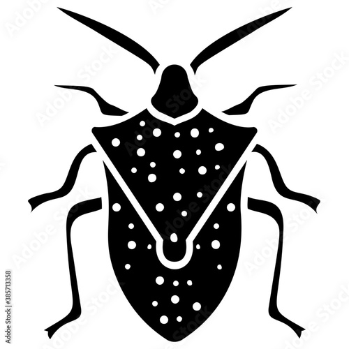 
A insect having legs with depicting  beetle 
