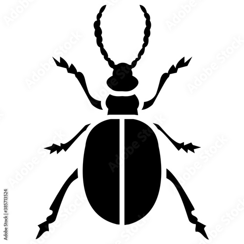 
A insect having legs with depicting  beetle 

