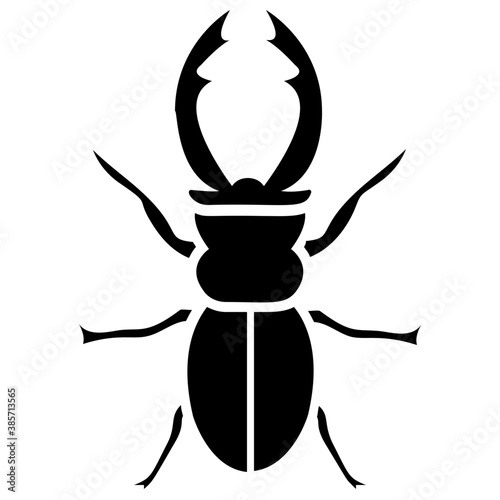 
A insect having legs with depicting  beetle 
