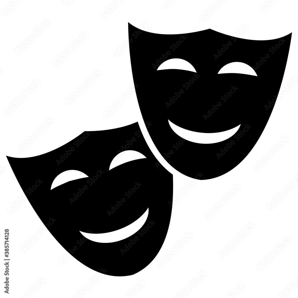 Comedy and tragedy theater masks
Comedy and tragedy theater masks