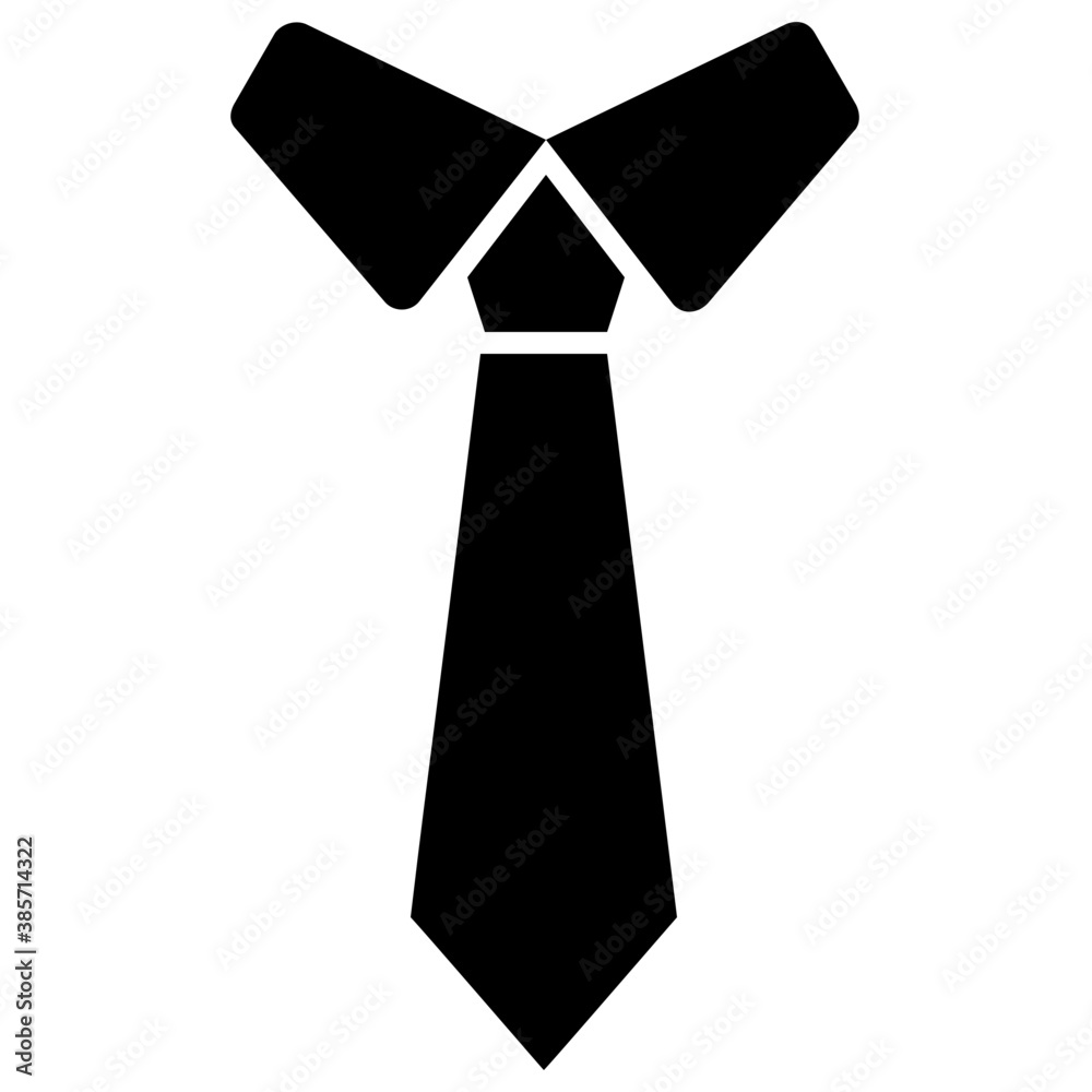 Cloth accessory, necktie flat design icon
Cloth accessory, necktie flat design icon