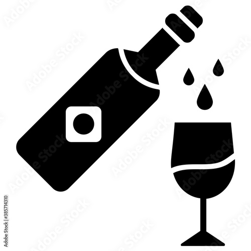 
Icon of a bucket having wine bottles depicting wine bucket

