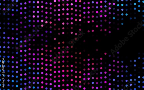 Dark Multicolor  Rainbow vector template with circles.