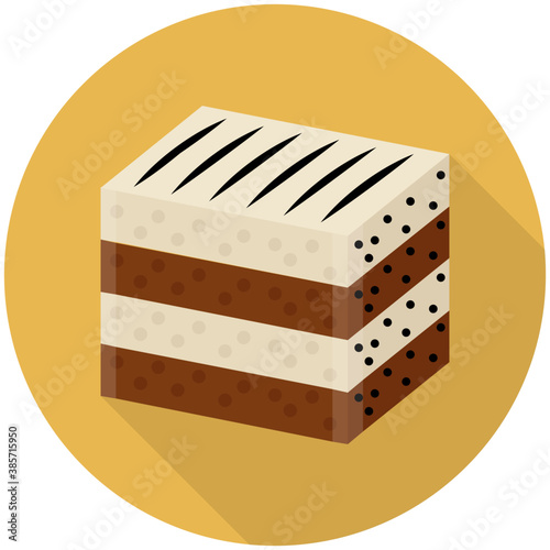 
Creamy cheesecake with chocolate filling 
