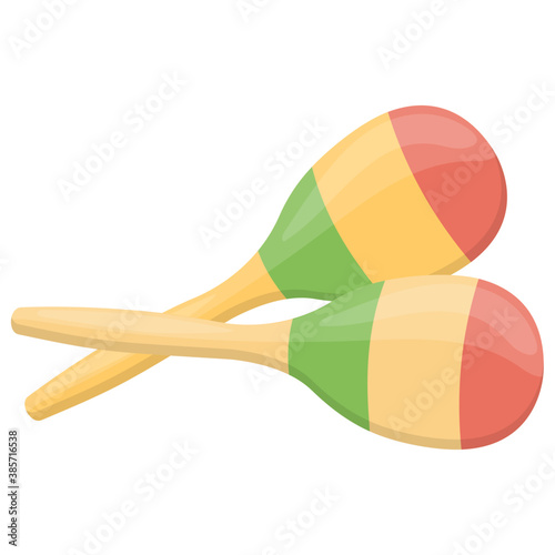 
Icon of a playing equipment depicting rattle maracas
